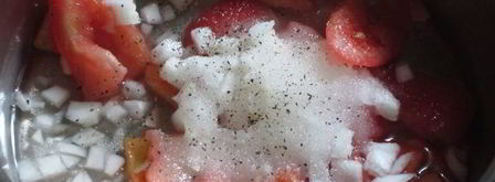 мини-тирамису с томатным чатни и бальзамическим сиропом. Шаг 2