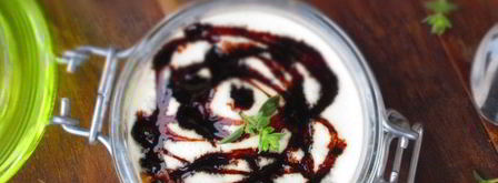 мини-тирамису с томатным чатни и бальзамическим сиропом. Шаг 11