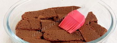 тирамису на шоколадном бисквите без яиц. Шаг 7