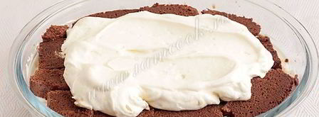 тирамису на шоколадном бисквите без яиц. Шаг 8