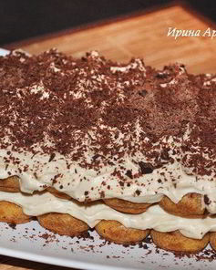 Тирамису с темным шоколадом