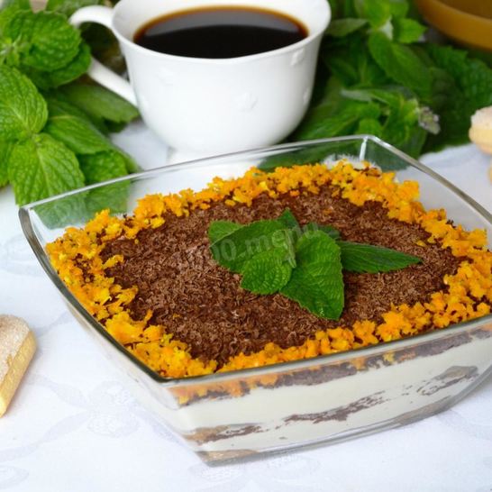 Рецепт тирамису с творогома