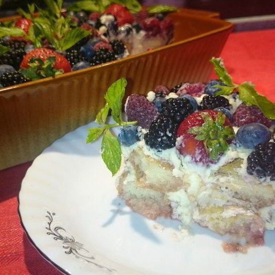 Рецепт ягодного тирамису