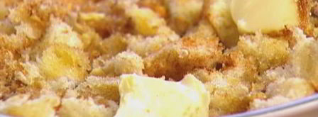 яблочный пудинг с сушеной клюквой и грецкими орехами. Шаг 10