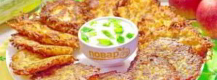 драники из картофеля, кабачка и яблока. Шаг 5