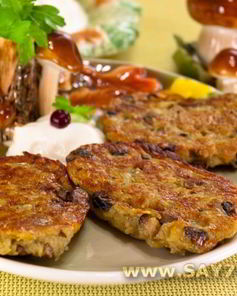 Драники с грибами