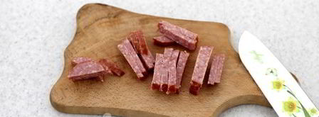 драники с колбасой. Шаг 4