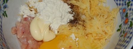 драники с курицей. Шаг 3