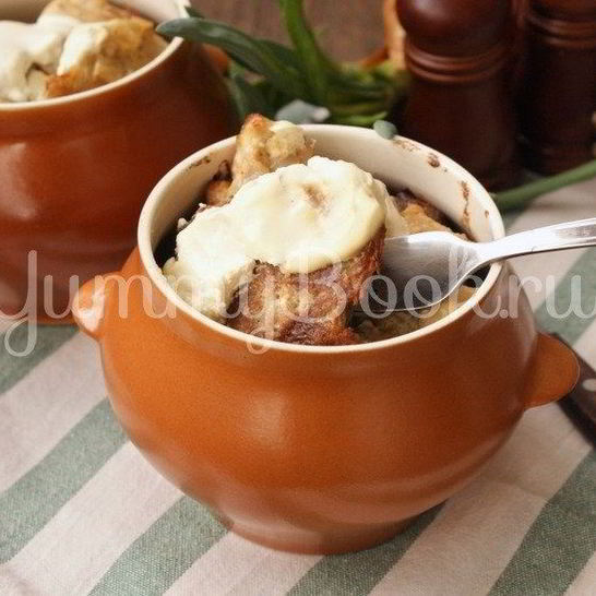 Рецепт драников с мясом в горшочках