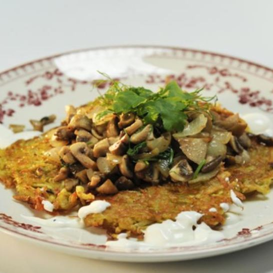 Рецепт картофельных драников с грибами