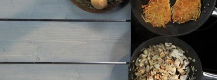 картофельные драники с грибами. Шаг 2