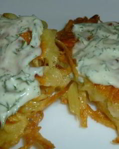 Картофельные драники с сыром