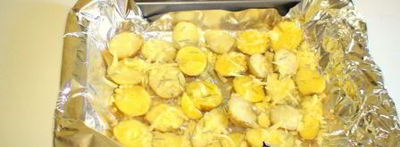 фрикадельки джинга с сальсой из запеченных перцев с гарниром из молодого картофеля. Шаг 6