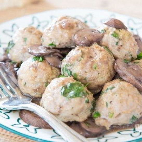 Рецепт фрикаделек из индейки в грибном соусе