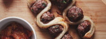 фрикадельки на шпажке с томатным соусом. Шаг 7