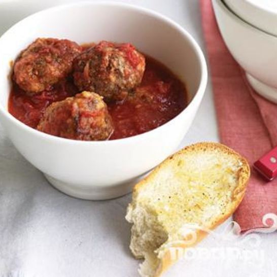 Рецепт фрикаделек с чесночным хлебом