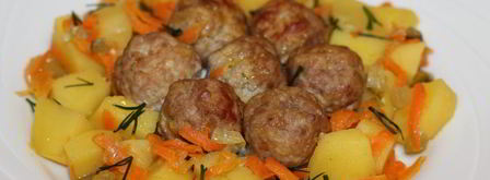 фрикадельки с картофелем в горшочках. Шаг 11