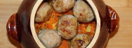 фрикадельки с картофелем в горшочках. Шаг 8