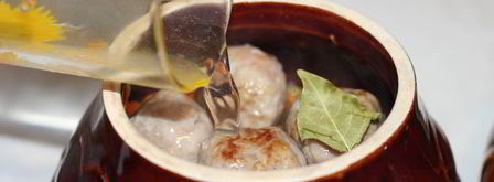 фрикадельки с картофелем в горшочках. Шаг 9