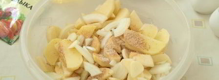 фрикадельки с картошкой в духовке. Шаг 5