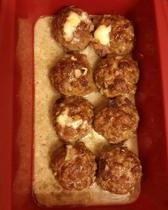 Фрикадельки с сыром дор-блю и фетой