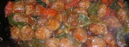 фрикадельки с зелеными перчиками. Шаг 6