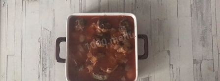 фрикадельки в духовке с подливкой. Шаг 13