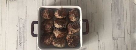 фрикадельки в духовке с подливкой. Шаг 8