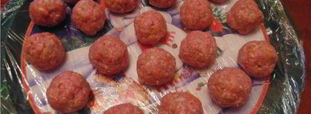 мясо-овощные фрикадельки для заморозки. Шаг 3