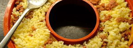 рисовая корона с тыквой и фрикадельками. Шаг 12