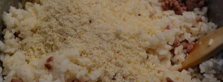 рисовая корона с тыквой и фрикадельками. Шаг 10