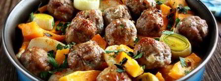 сливочная тыква с фрикадельками. Шаг 12