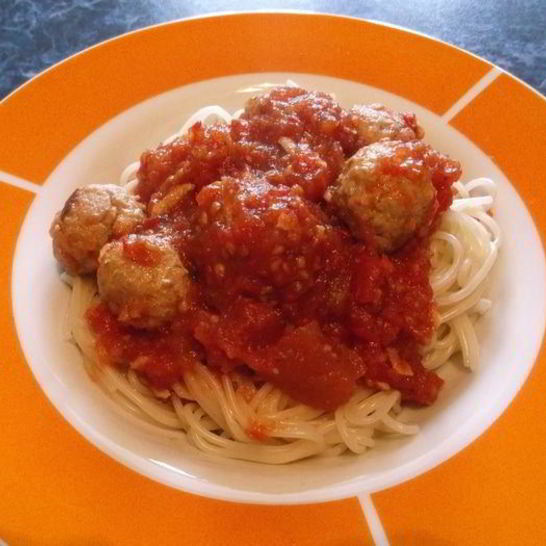 Рецепт спагетти с фрикадельками
