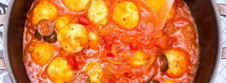 спагетти с куриными фрикадельками. Шаг 9