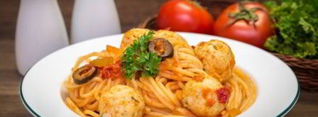 спагетти с куриными фрикадельками. Шаг 12