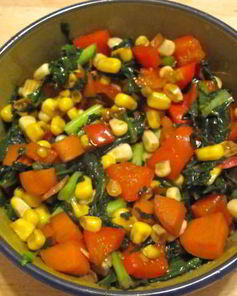 Гарнир из листовой капусты