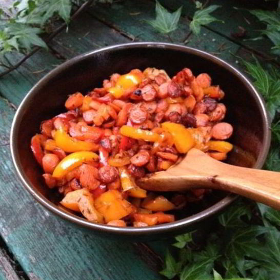 Рецепт гарнира из морковки со сладким перцем