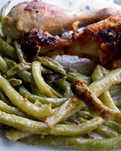 Гарнир из стручковой фасоли