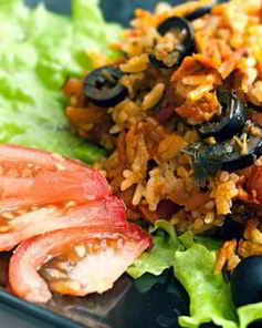 Ароматный рис в горшочках