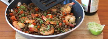 чечевица с креветками. Шаг 6