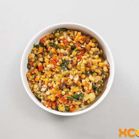 Рецепт чечевицы с овощами