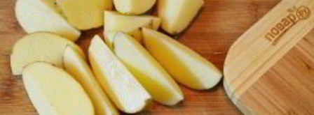 деревенский картофель под сырным соусом. Шаг 3