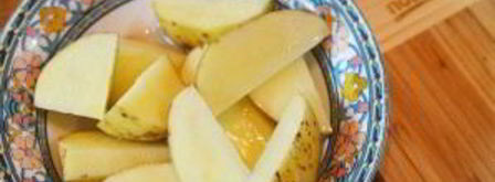 деревенский картофель под сырным соусом. Шаг 4