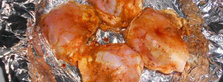 дикий рис с курицей-гриль и сливовым соусом. Шаг 3