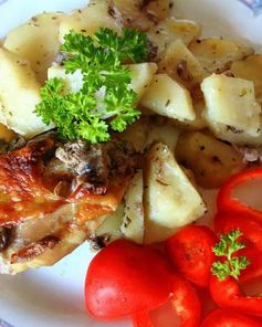 Картофель курино-грибной