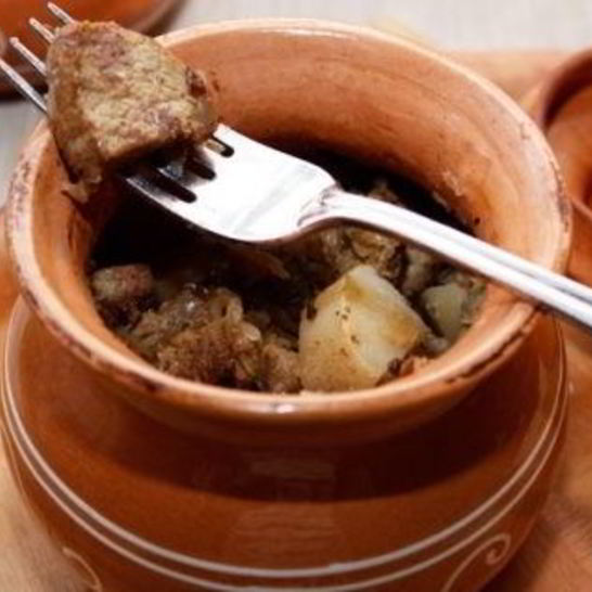 Рецепт картофеля с говядиной в духовке