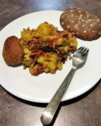 Картофель с кабачками в духовке