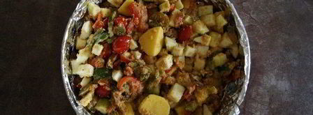 картофель с кабачками в духовке. Шаг 3