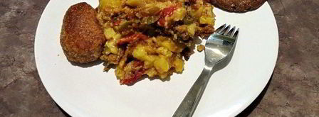 картофель с кабачками в духовке. Шаг 4