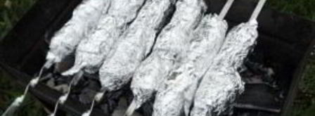 картофель с салом на мангале. Шаг 3